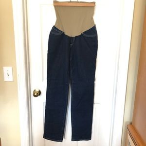 Indigo Blue Maternity Bootcut Jeans Sz M
